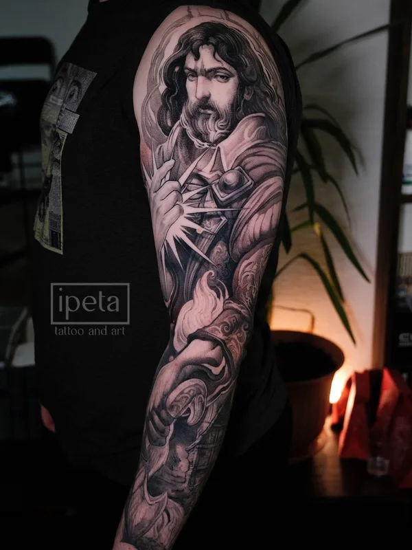 whipshading tattoo by Виола Вайсс in Москва