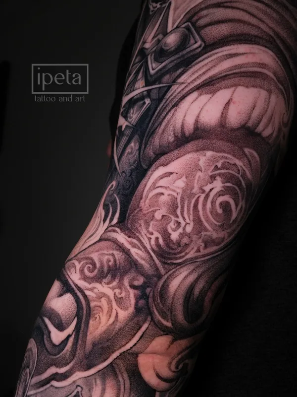 whipshading tattoo by Виола Вайсс in Москва