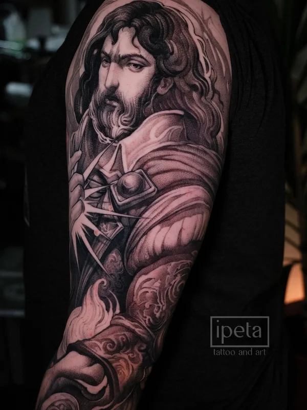 whipshading tattoo by Виола Вайсс in Москва
