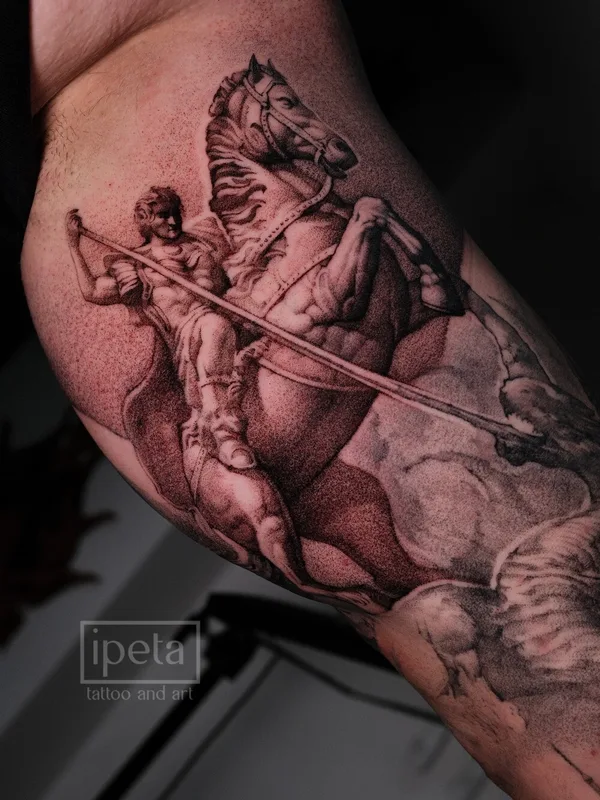 whipshading tattoo by Виола Вайсс in Москва
