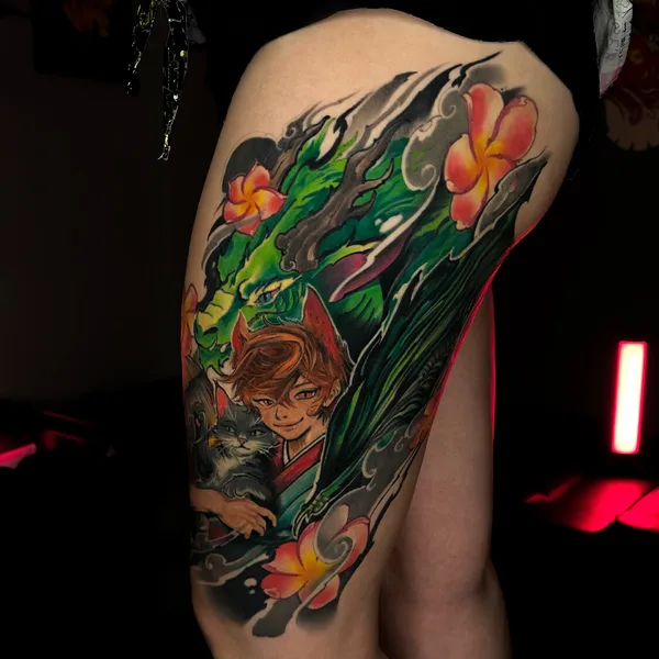 Японская tattoo by Евгений Егоркин / Dakota.tattoo  in Москва