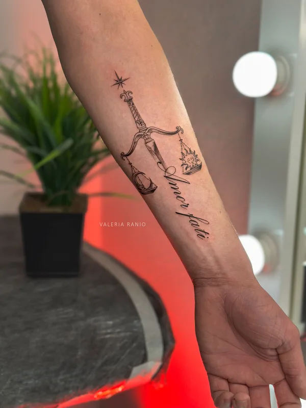 male black graphic Tatuagem em forearm #99469 | Tatuador Валерия Ранио