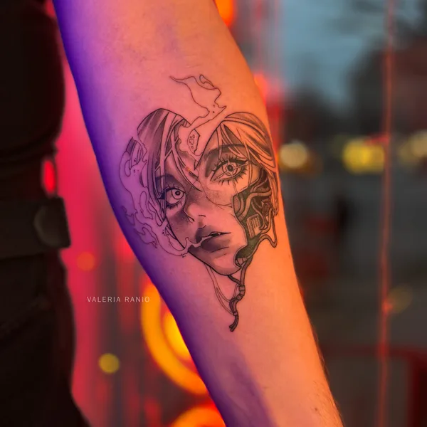 Anime tattoo by Валерия Ранио in Калининград