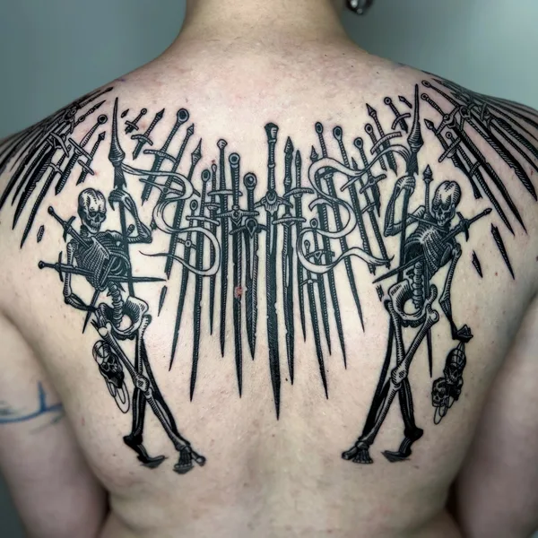 engraving tattoo by Сева Назаров in Самара