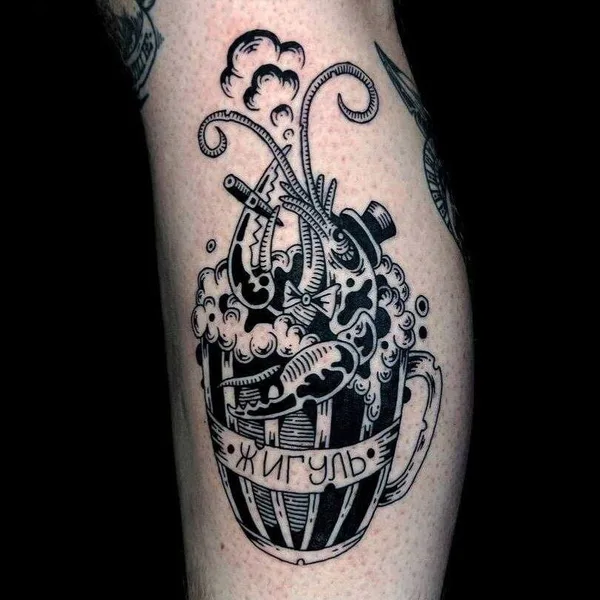 engraving tattoo by Сева Назаров in Самара