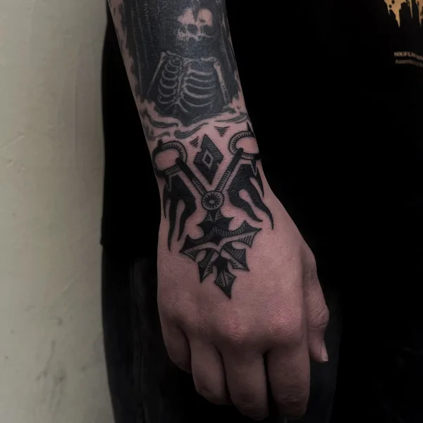 engraving tattoo by Сева Назаров in Самара