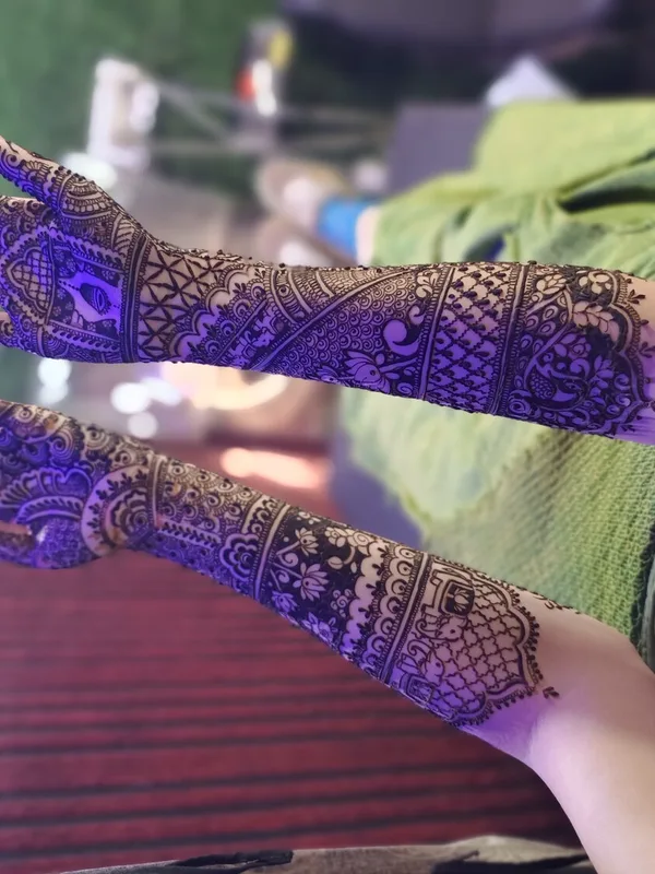 female black ornamental 纹身 在 full sleeve #93107 | 纹身师 Ajay yadav