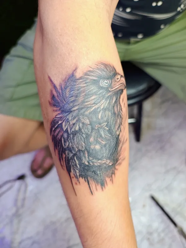 black and grey black and grey 纹身 在 forearm #93113 | 纹身师 Ajay yadav