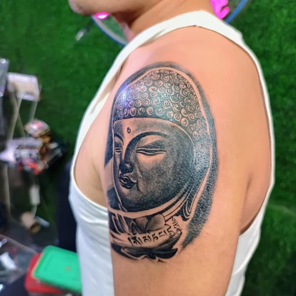 Portrait tattoo by Ajay yadav in New Delhi