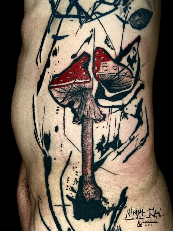 color abstract tattoo on side #104670 | Tattoo Artist Night Owl Tattoo