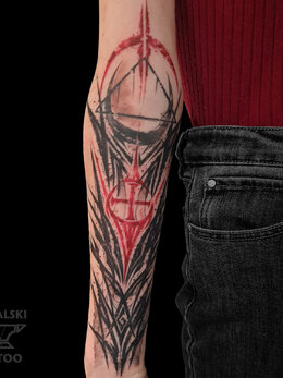 Darklettering tattoo