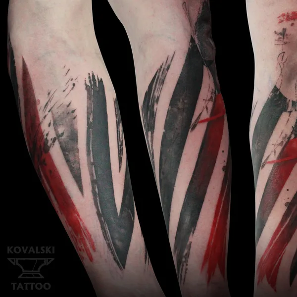 Trash Polka tattoo by Владимир Ковалевский in Moscow