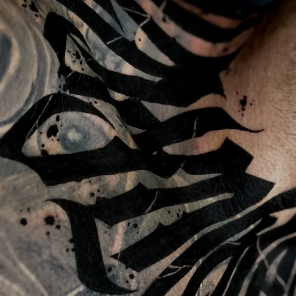 Lettering tattoo by Tigran | Re1st.Ink in Tbilisi