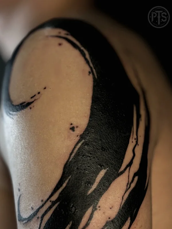 male black blackwork Tatuagem em arm #102896 | Tatuador Tigran | Re1st.Ink