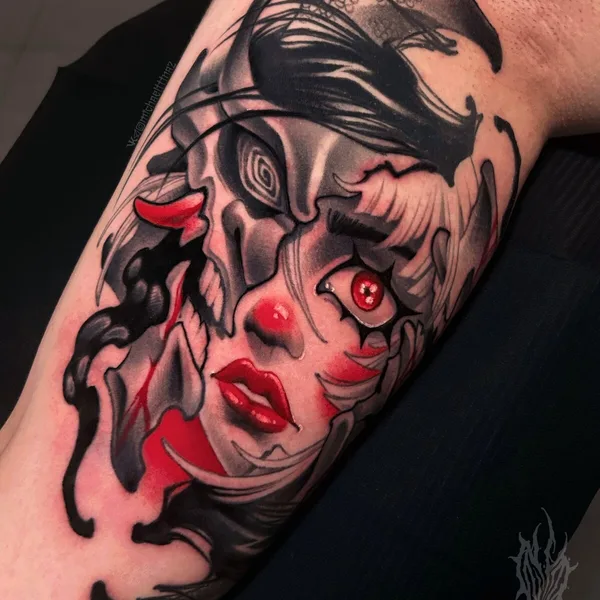 Horror tattoo by Миша Назаров in Саратов