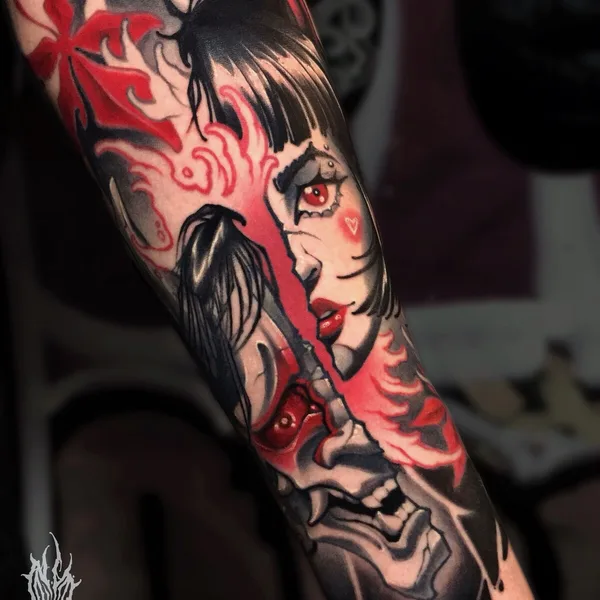 Horror tattoo by Миша Назаров in Саратов