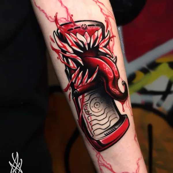 Horror tattoo by Миша Назаров in Саратов