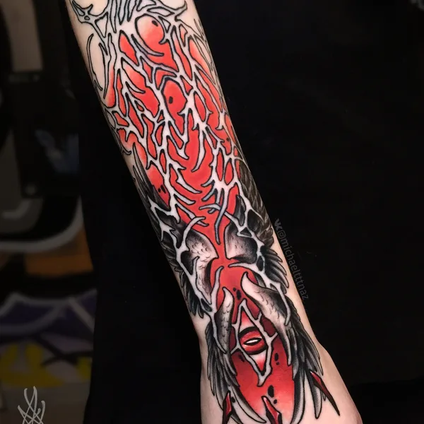 Horror tattoo by Миша Назаров in Саратов