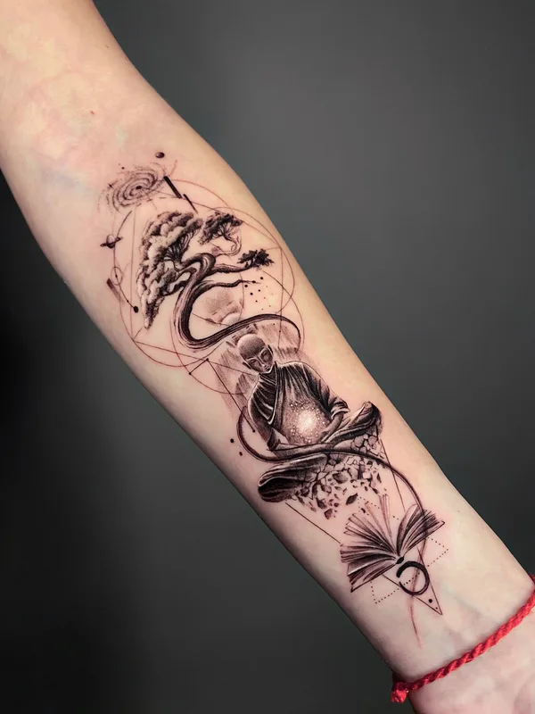 blackandgrey microrealism tattoo on forearm #98703 | Tattoo Artist Виктория Маслова