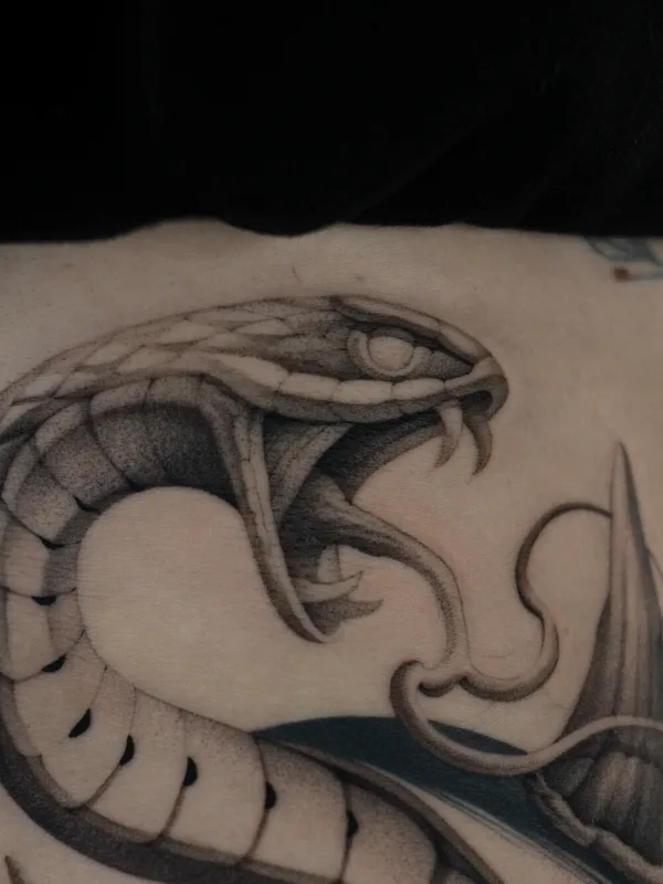 black and grey realism татуировка на back #101236 | Тату мастер Денис Рожков