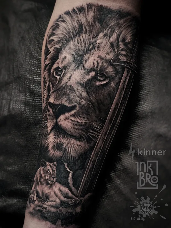 blackandgrey realism Tatuagem em forearm #92955 | Tatuador Виктор Тора