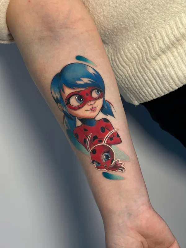 color cartoon татуировка на forearm #99962 | Тату мастер Анна Proca
