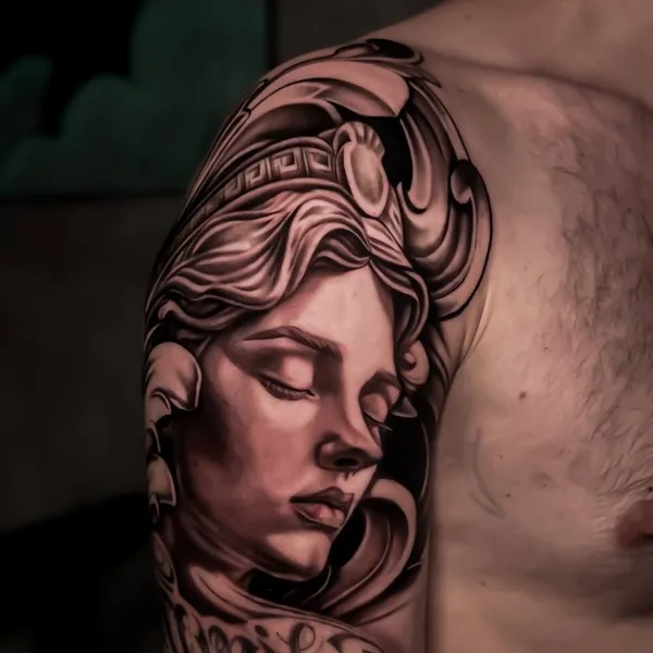 Chicano tattoo by Виолетта Мартынова in Moscow