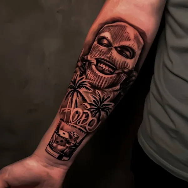 Chicano tattoo by Виолетта Мартынова in Moscow