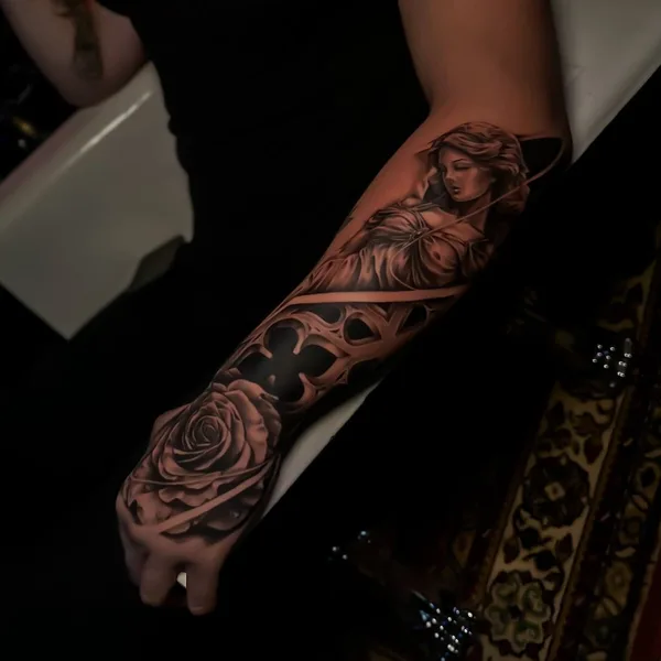 Chicano tattoo by Виолетта Мартынова in Moscow