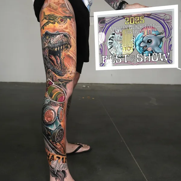 Surrealism tattoo by Sebastian pozo in Raleigh