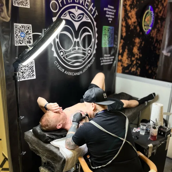 Ornamental tattoo by Александр Дворянов in Moscow