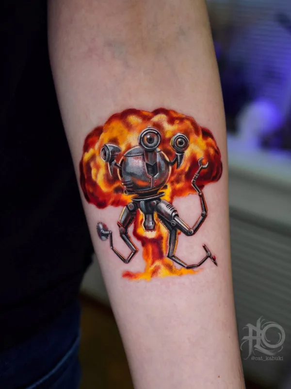 male color microrealism tattoo auf forearm #102709 | Tätowierer Анастасия Юсупова CAT_KABUKI