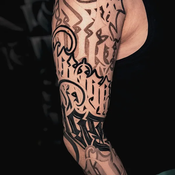 Lettering tattoo by Антон Лебедев in Moscow