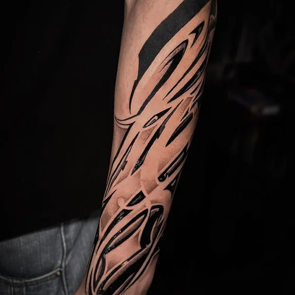 Lettering tattoo by Антон Лебедев in Moscow