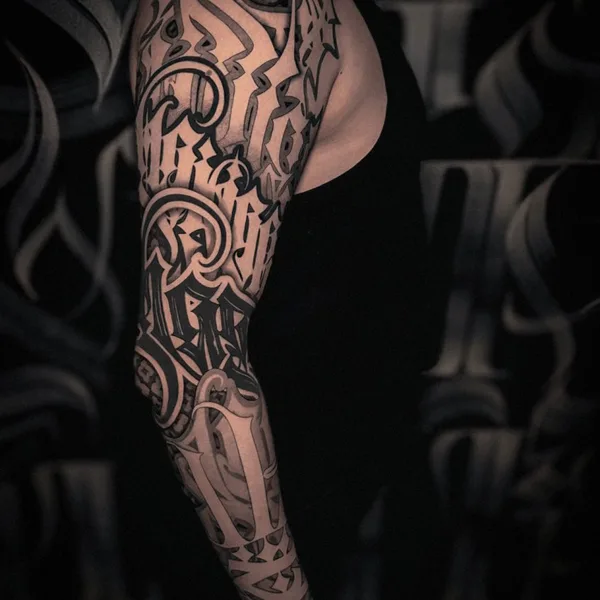 Lettering tattoo by Антон Лебедев in Moscow