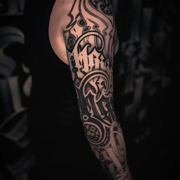 Lettering tattoo by Антон Лебедев in Moscow