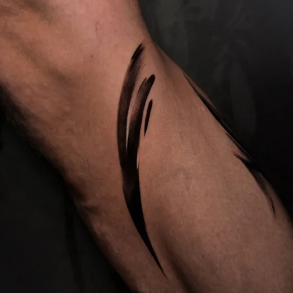 Lettering tattoo by Mayya Gri in Moscow