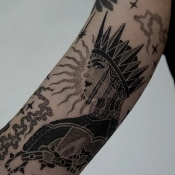 Dotwork tattoo by Александр Снегин in Тамбов