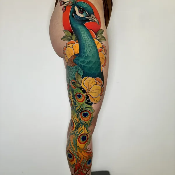 Neo Traditional tattoo by Cristopher Mendez in Valencia