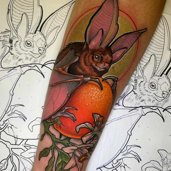 Neo Traditional tattoo by Cristopher Mendez in Valencia
