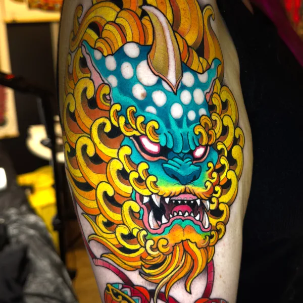 Neo Traditional tattoo by Cristopher Mendez in Valencia
