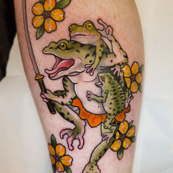 Neo Traditional tattoo by Cristopher Mendez in Valencia
