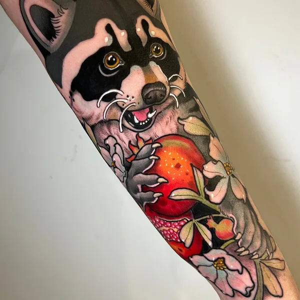 Neo Traditional tattoo by Cristopher Mendez in Valencia