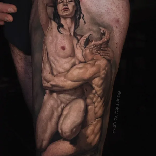 Realism tattoo by Саня Сумрак in Moscow