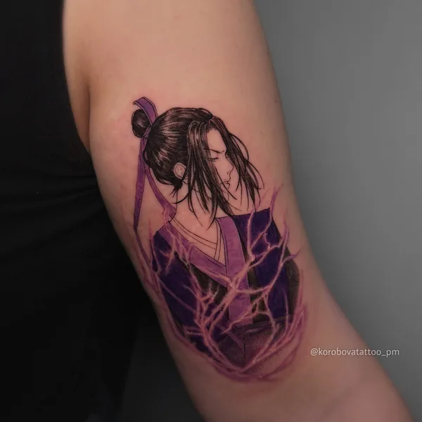 Graphic tattoo by Елена Коробова in Saint Petersburg