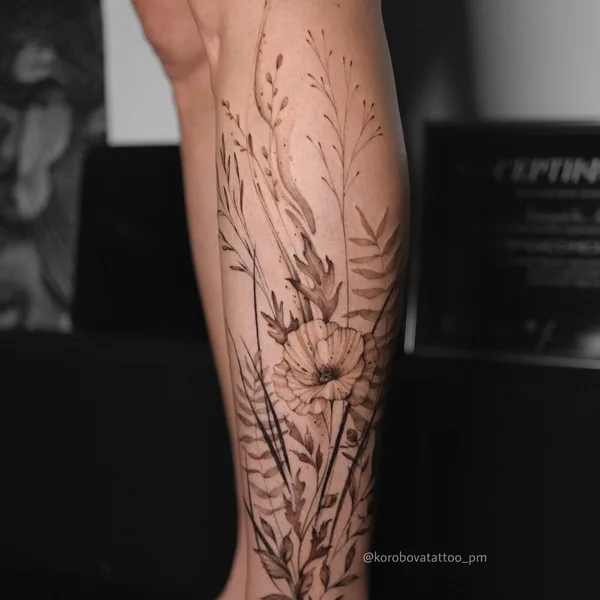 Graphic tattoo by Елена Коробова in Saint Petersburg