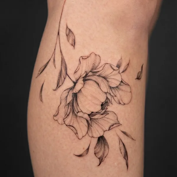 Graphic tattoo by Елена Коробова in Saint Petersburg