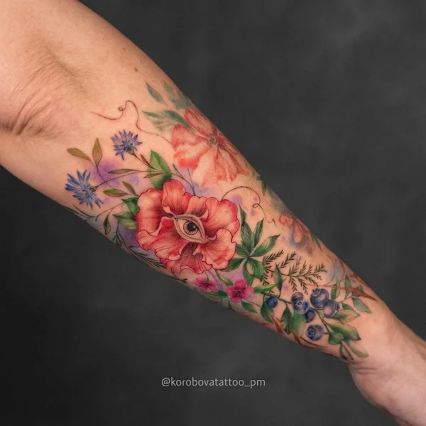 Graphic tattoo by Елена Коробова in Saint Petersburg