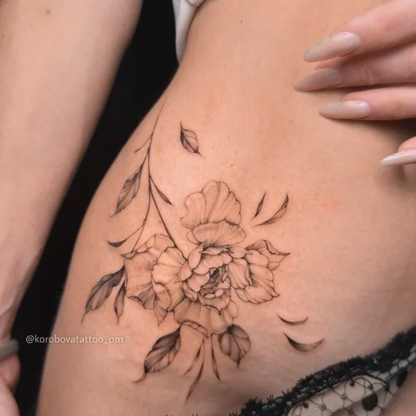 Graphic tattoo by Елена Коробова in Saint Petersburg