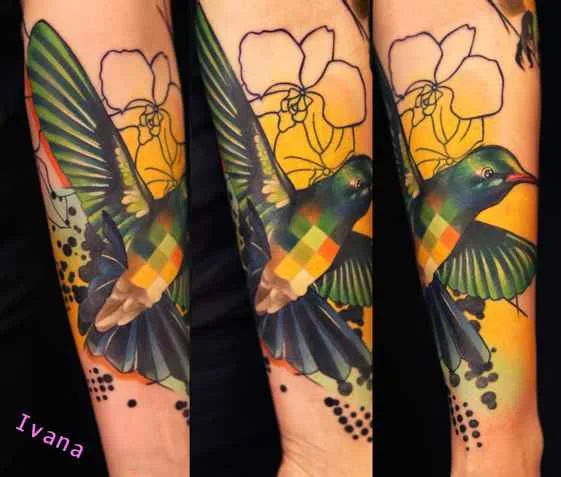 color illustrative 타투 부위 forearm #731 | 타투이스트 Ivana Belakova